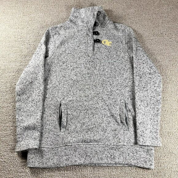 Champion Elite 1/4 Button Pullover Sweater Gray Women’s Size Small - Picture 1 of 7